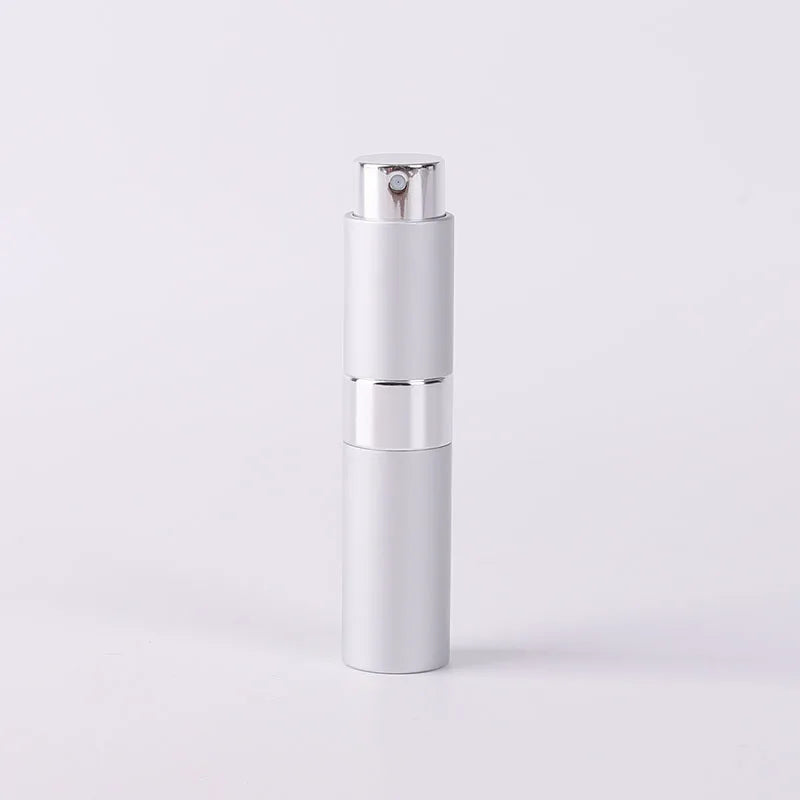 بخاخة عطر للسفر 8 مل قابلة لإعادة التعبئة – فضي – 8 مل
