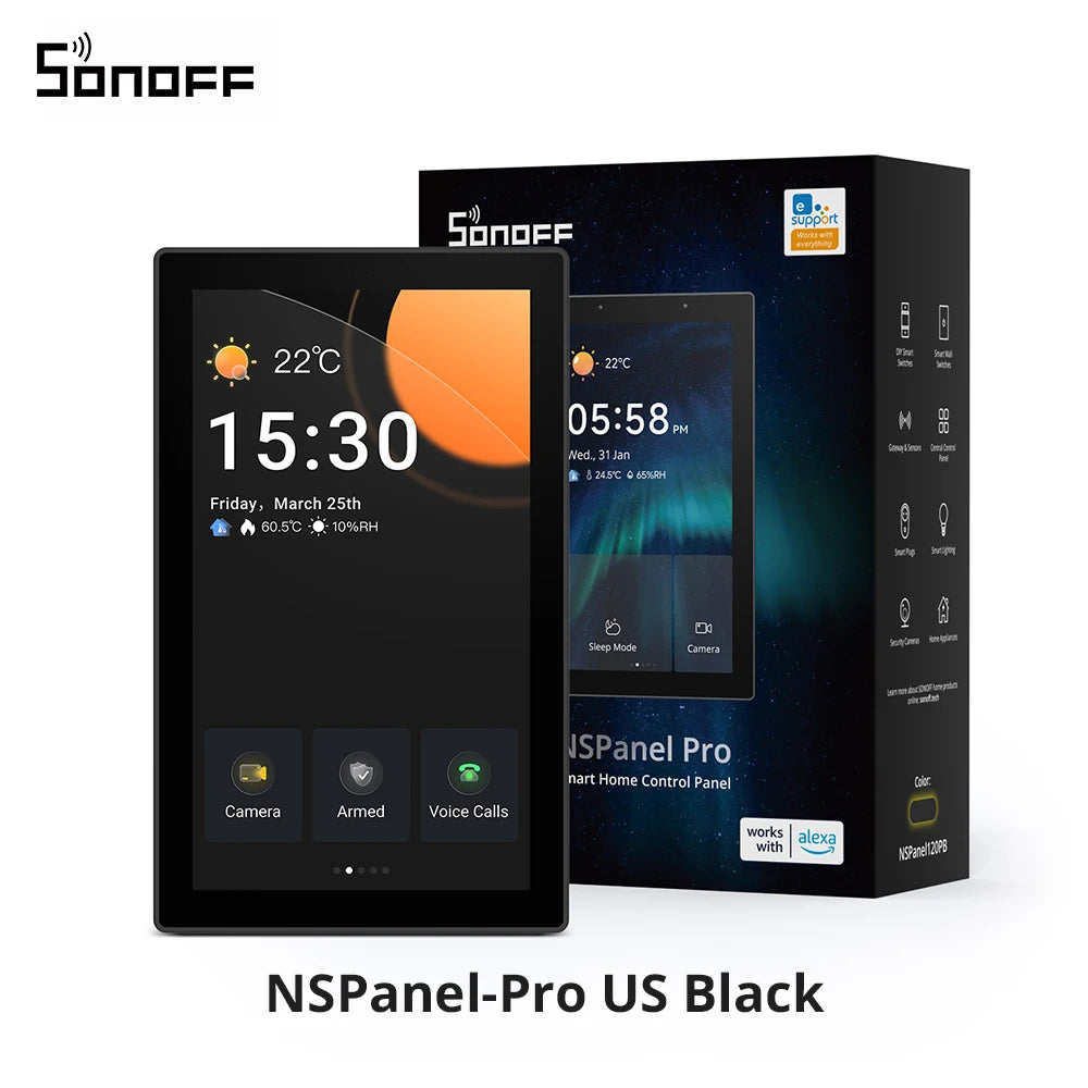 لوحة تحكم ذكية SONOFF NSPanel Pro بشاشة 4.7 – أسود