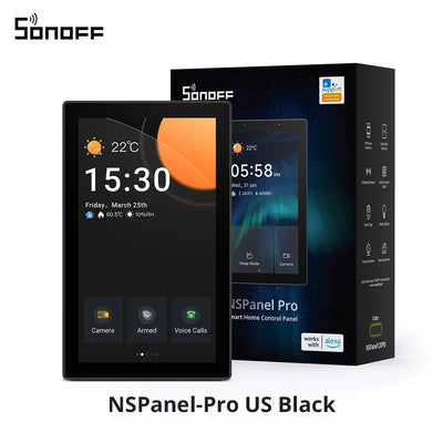 لوحة تحكم ذكية SONOFF NSPanel Pro بشاشة 4.7 – أسود