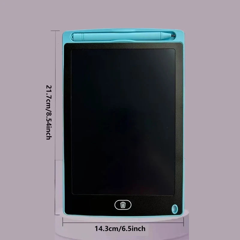 لوح كتابة LCD للأطفال بأحجام وألوان متعددة – أزرق – 8.5 بوصة